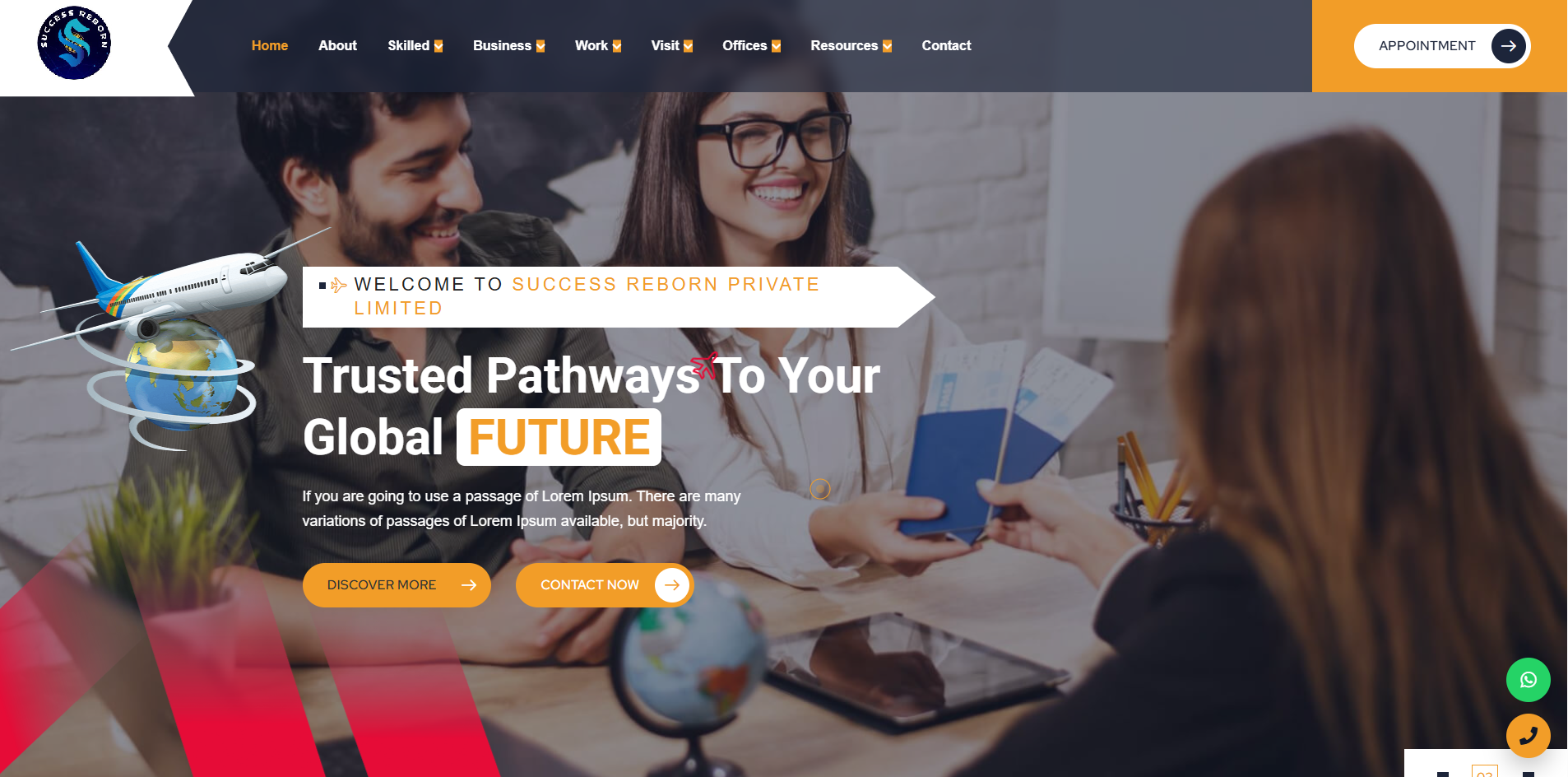 Success Reborn website screenshot